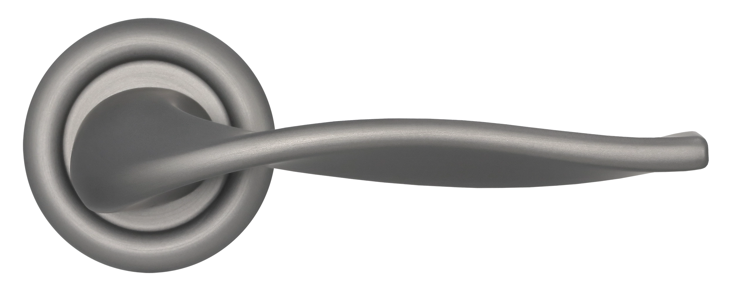 Ручка дверная SKYSCRAPER R7 WF на круглой розетке, цвет Зимняя стужа/Winter Frost фото купить в Твери