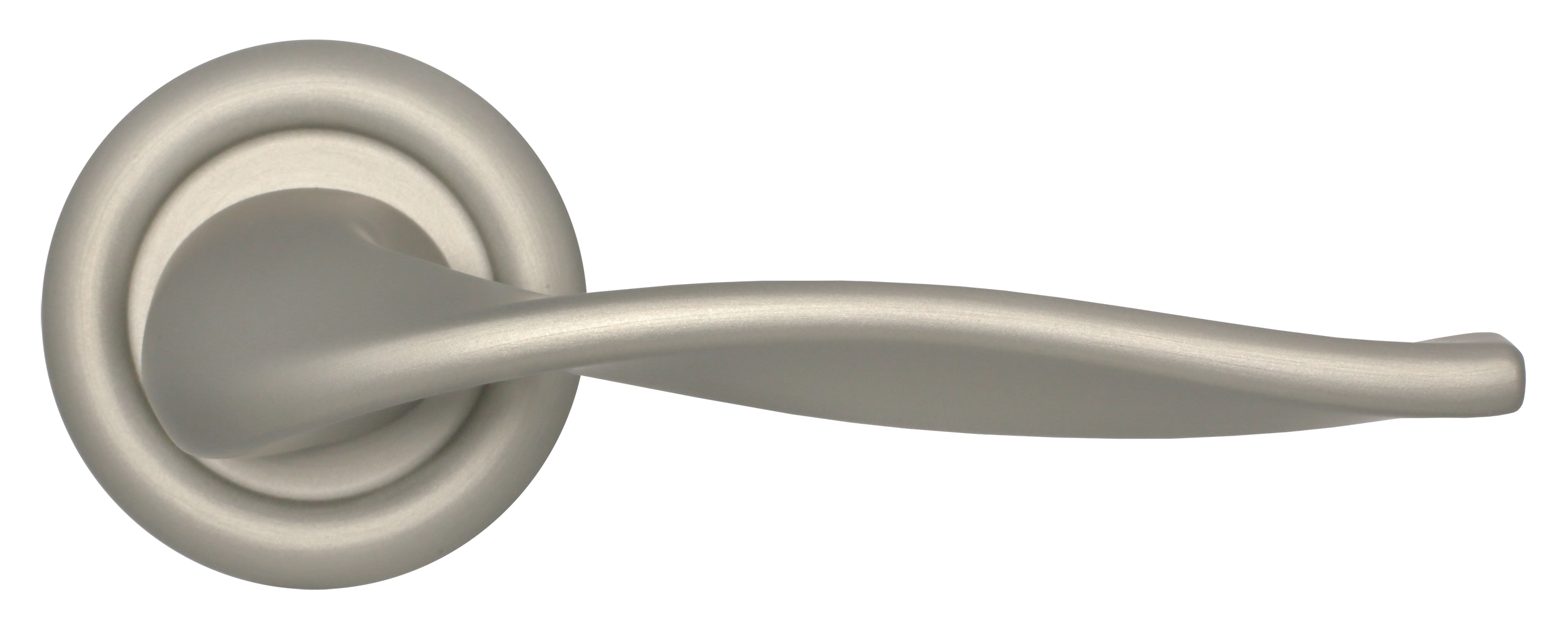 Ручка дверная SKYSCRAPER R7 SMI на круглой розетке, цвет Весенняя дымка/Spring Mist фото купить в Твери