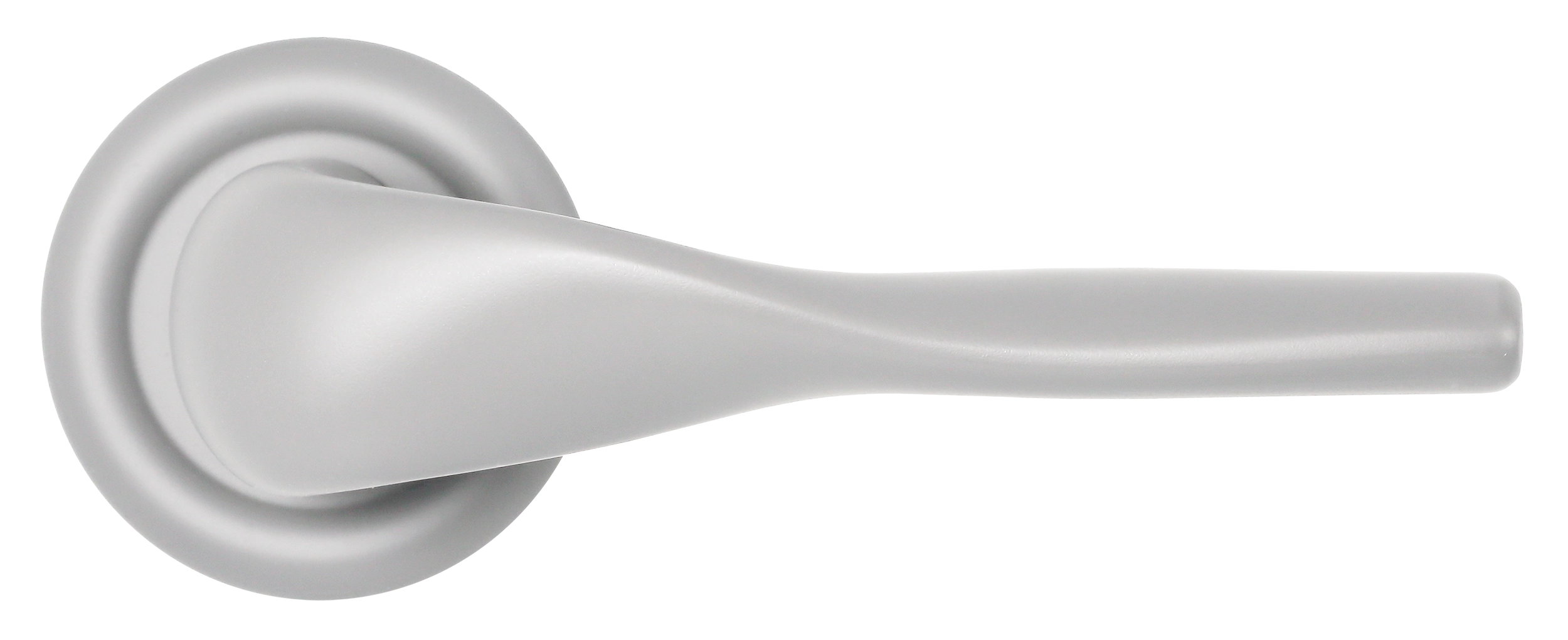 Ручка дверная LVB R7 SSW на круглой розетке, цвет Стокгольмский снегопад/Stockholm Snowfall фото купить в Твери