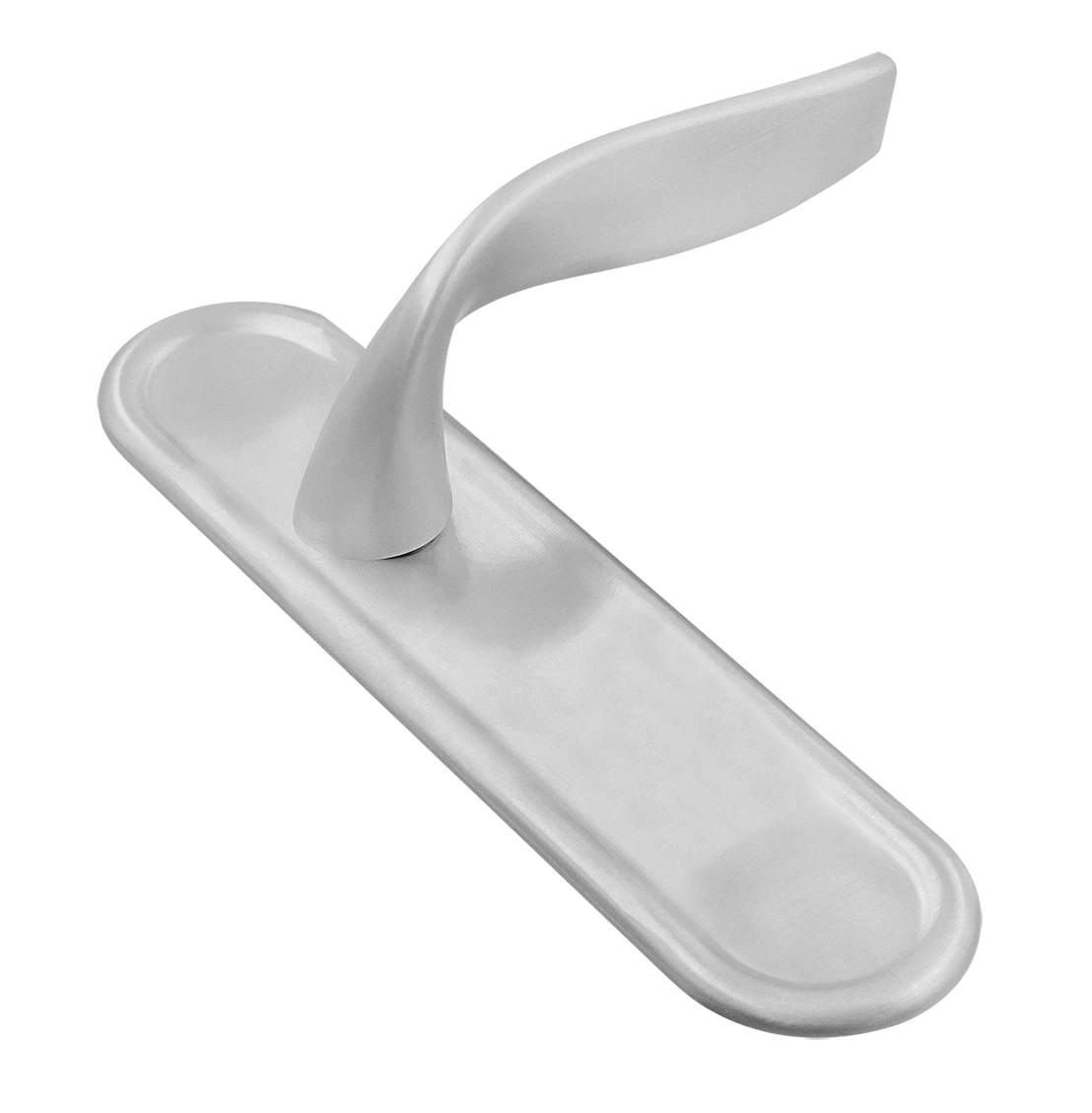 Ручка дверная SKYSCRAPER PLR SSW на планке, цвет Стокгольмский снегопад/Stockholm Snowfall фото купить Тверь