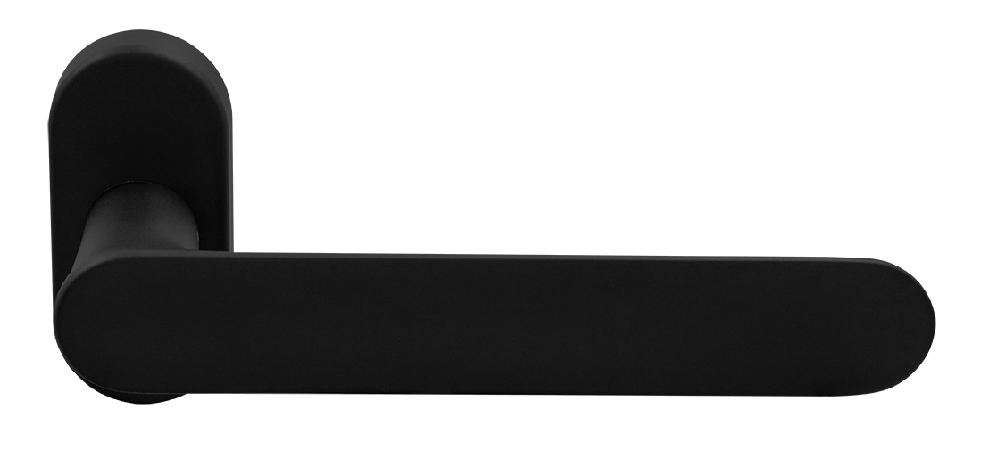 Ручка оконная LE BOAT W1 NERO-ST на прямоугольной розетке, цвет черный soft-touch, латунь фото morelli Тверь