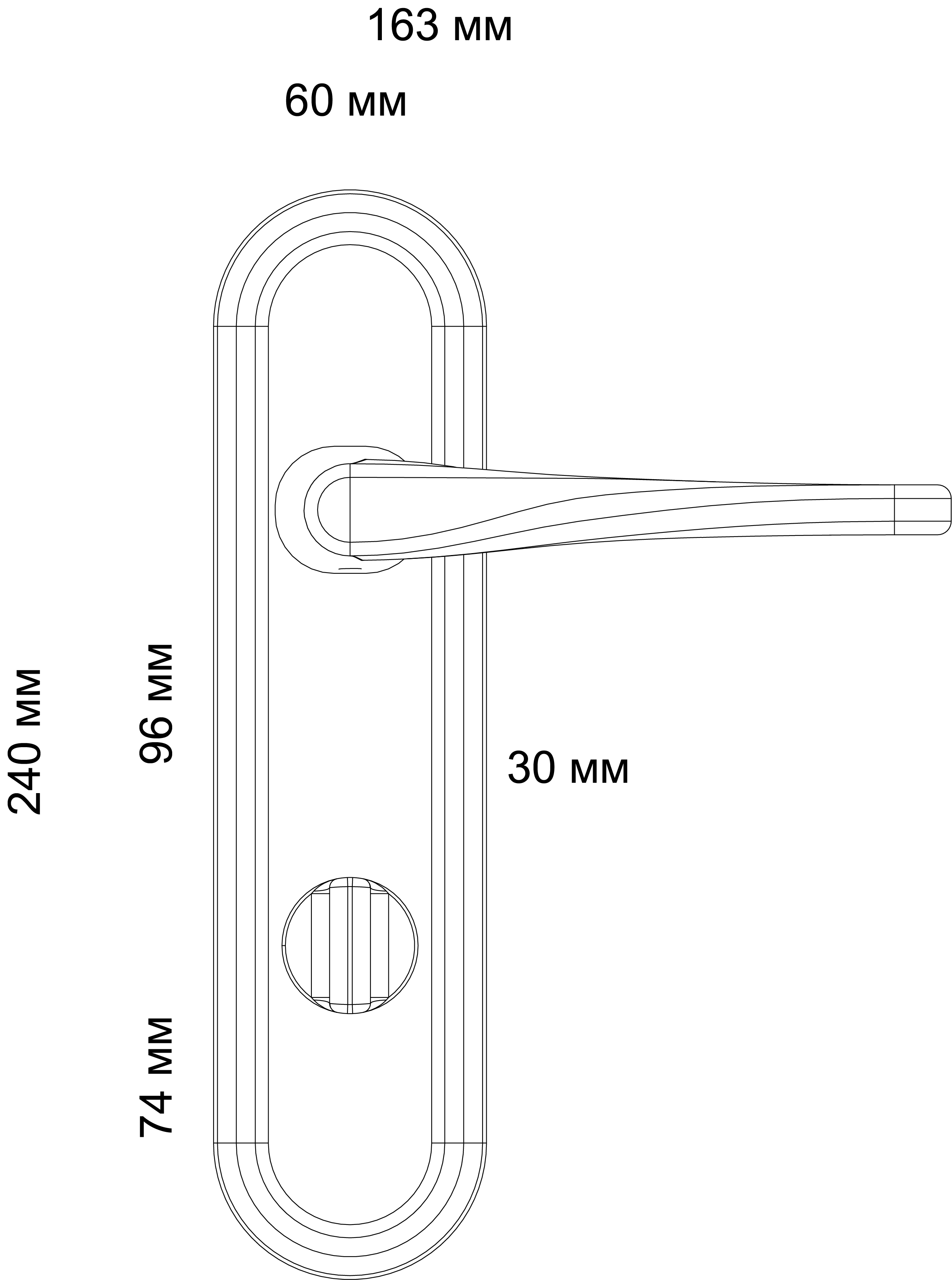 Ручка дверная THE OLYMPICS PLR WF на планке, цвет Зимняя стужа/Winter Frost фото фурнитура Тверь