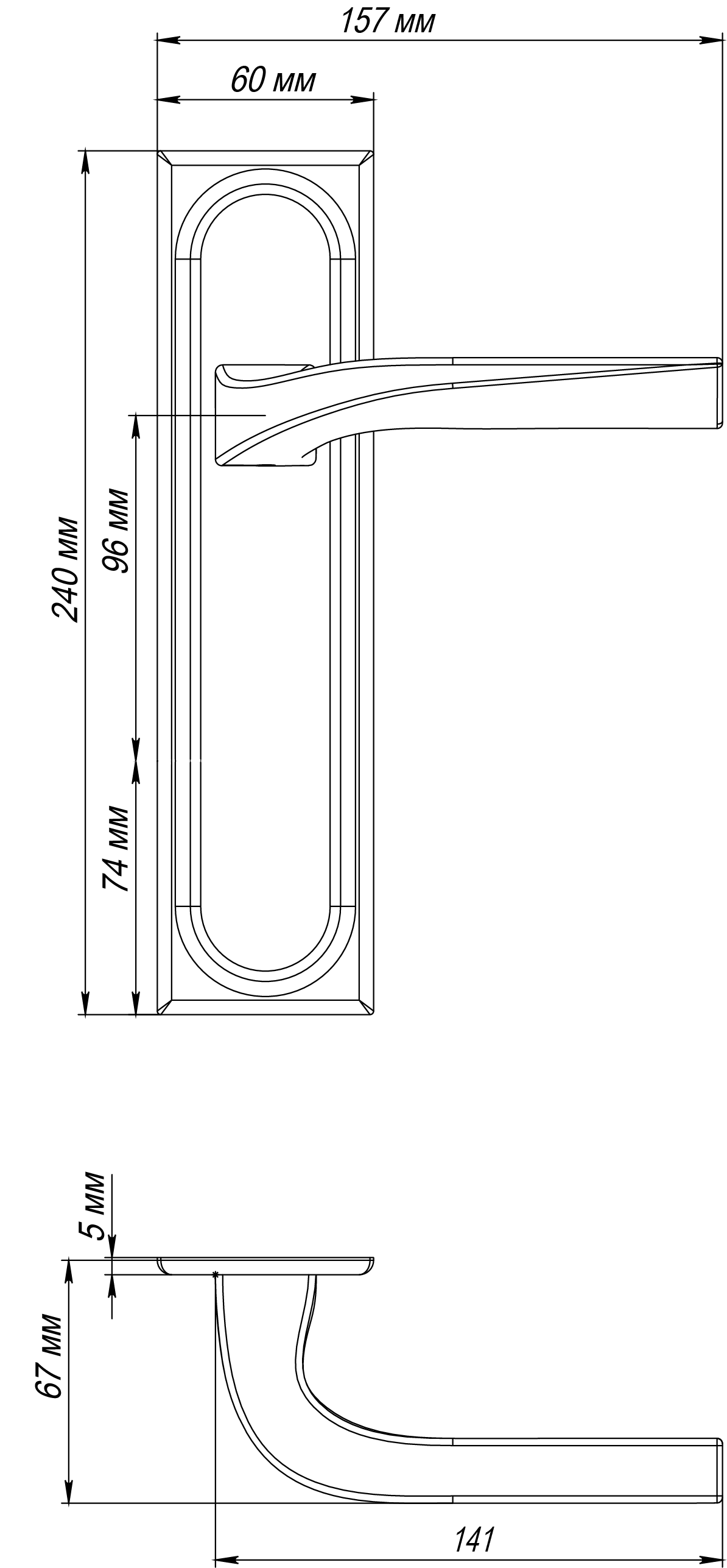 Ручка дверная WD CONCERT HALL PLS SSW на планке, цвет Стокгольмский снегопад/Stockholm Snowfall фото фурнитура Тверь