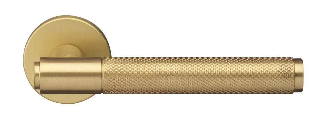 BRIDGE R6 OSA, ручка дверная с усиленной розеткой, цвет -  матовое золото фото купить Тверь