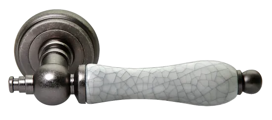MART, ручка дверная MH-42-CLASSIC OMS/GR, цвет - старое мат.серебро/серый фото купить Тверь