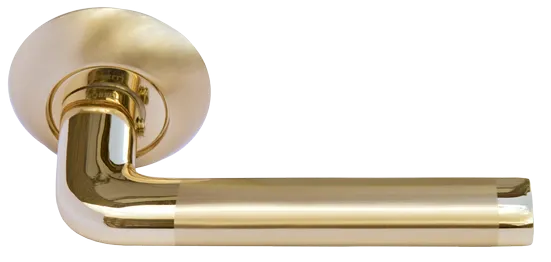 КОЛОННА, ручка дверная MH-03 SG/GP, цвет - мат.золото/золото фото купить Тверь