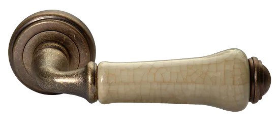 UMBERTO, ручка дверная MH-41-CLASSIC OMB/CH, цвет-старая мат.бронза/шампань фото купить Тверь