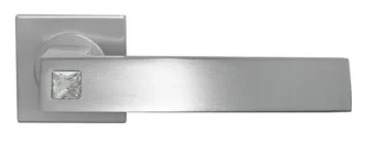 Ручка дверная MOUNTAIN OF LIGHT DC-2-S CSA раздельная на квадратной розетке, цвет матовый хром, латунь