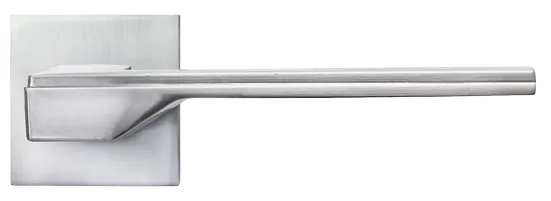 PIERRES, ручка дверная на квадратной накладке MH-49-S6 SC, цвет - матовый хром фото купить в Твери
