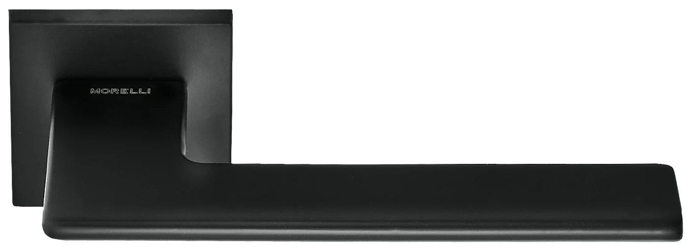 PLATEAU, ручка дверная на квадратной накладке MH-51-S6 BL, цвет - черный фото купить Тверь