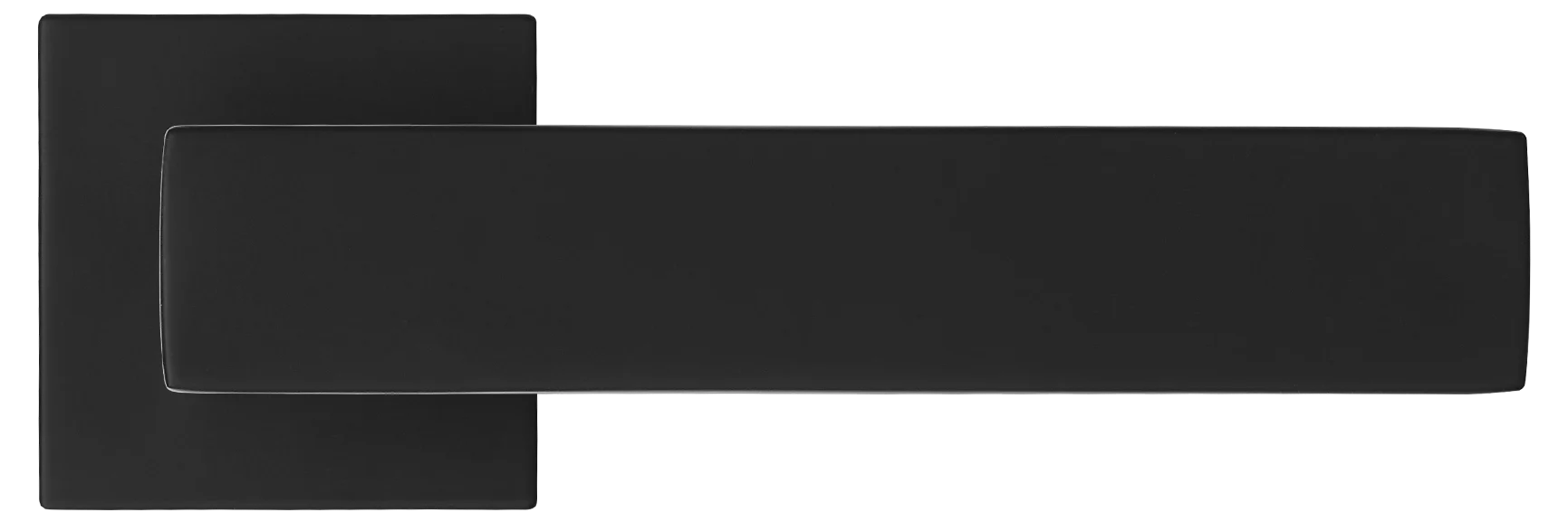 MIRA, ручка дверная на квадратной розетке MH-54-S6 BL, цвет - черный фото купить в Твери