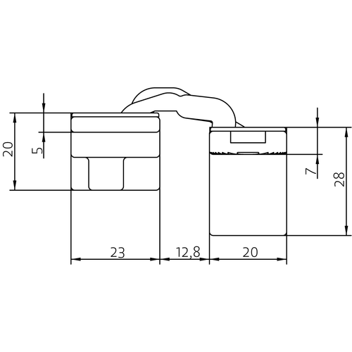 HH-19 B, скрытая петля, цвет - черный фото morelli Тверь
