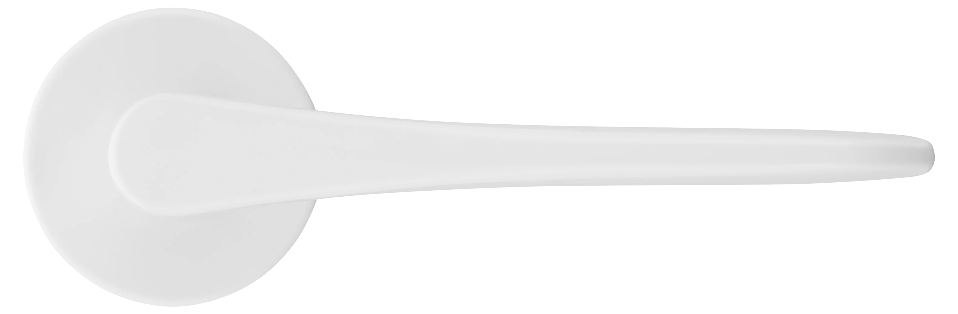 AULA R5 BIA, ручка дверная на розетке 7мм, цвет -  белый фото купить в Твери