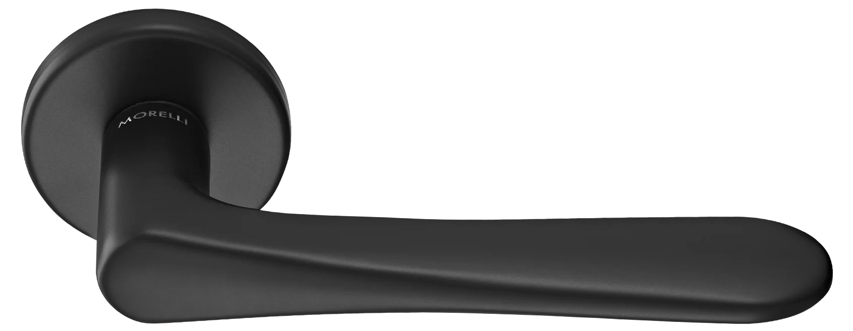 AULA R5 NERO, ручка дверная на розетке 7мм, цвет -  черный фото купить Тверь