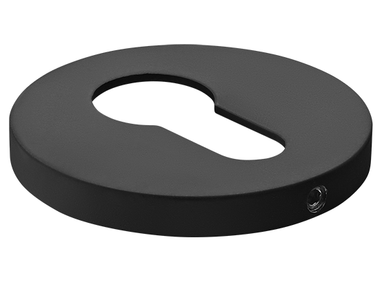 Накладка на ключевой цилиндр, на круглой розетке 6 мм, MH-KH-R6 BL, цвет - чёрный фото купить Тверь
