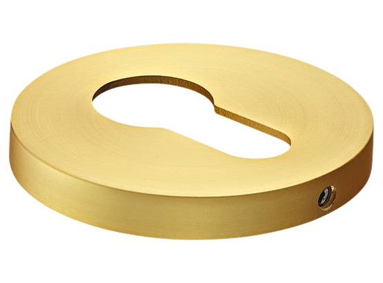 Накладка на ключевой цилиндр, на круглой розетке 6 мм, MH-KH-R6 MSG,  цвет - мат. сатинированное золото фото купить Тверь