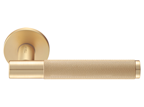 Ручка дверная "AZRIELI" на круглой розетке 6 мм, MH-57-R6T MSG, цвет - мат. сатинированное золото фото купить Тверь