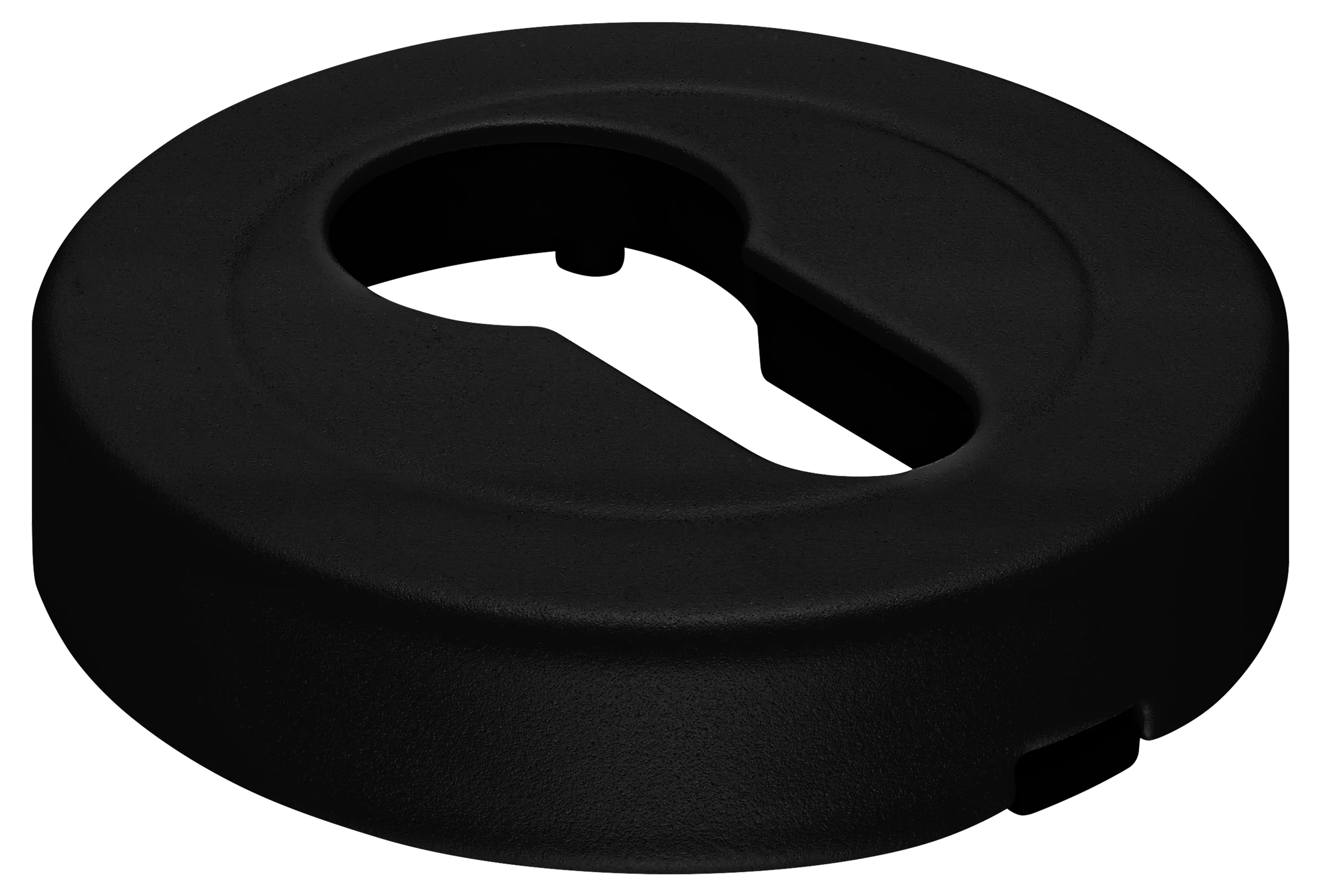 LUX-KH-R2 NERO, накладка на евроцилиндр, цвет - черный фото купить Тверь
